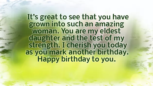 Happy Birthday Eldest Daughter