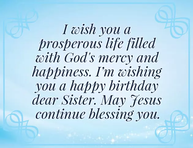 Blessing Sister Birthday Wishes Blessing Sister Birthday Wishes