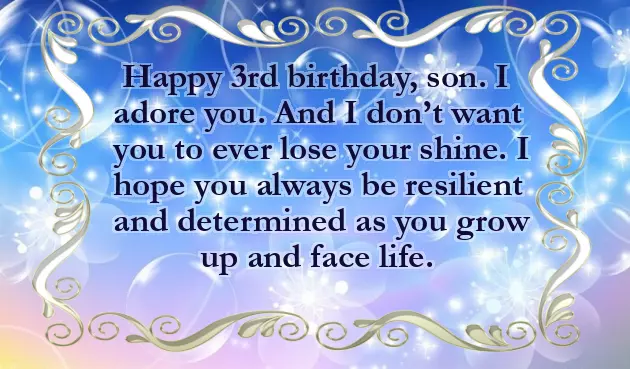 Birthday Wish To 3 Year Old Son Birthday Wish To 3 Year Old Son