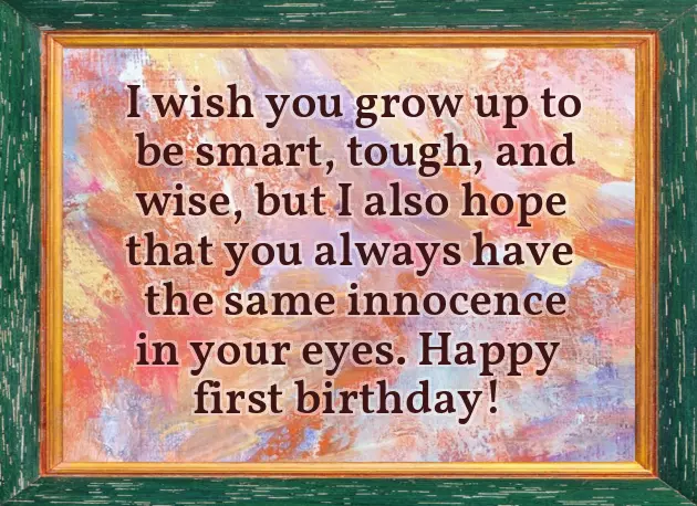 First Birthday Words First Birthday Words