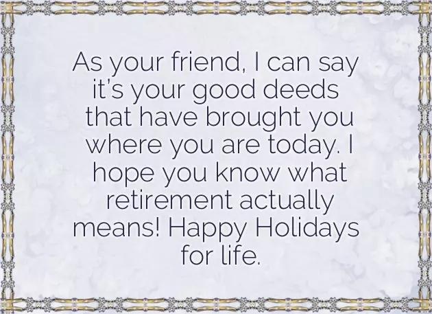 Retirement Message For Friend