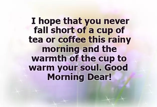 Rainy Morning Wishes