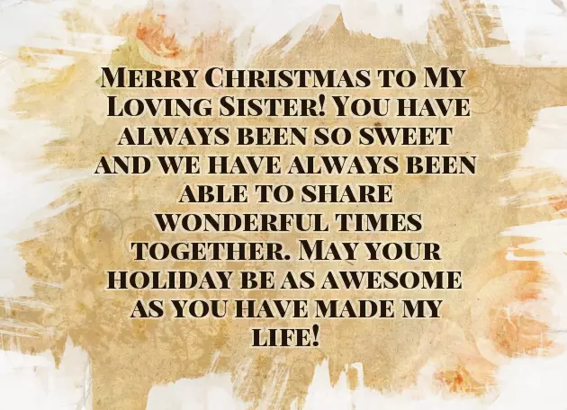 Christmas Message To A Sister Christmas Message To A Sister
