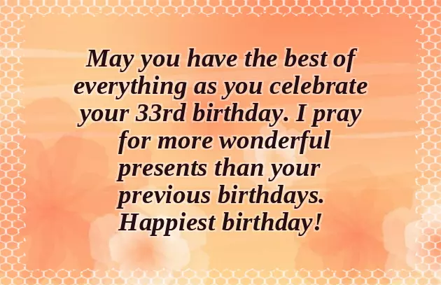 Happy 33 Birthday Son