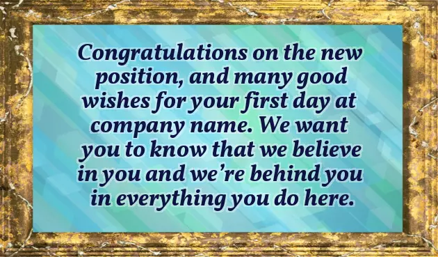 Congratulations On Your New Role Email Congratulations On Your New Role Email