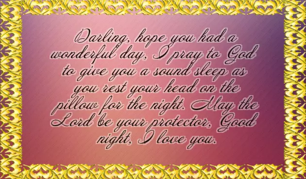 Good Night To Fiance