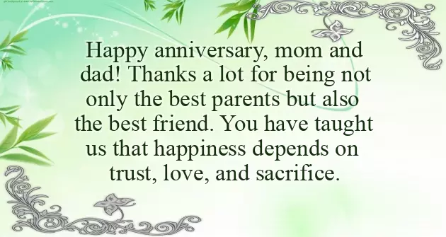 Wishes For Mom Dad Anniversary Wishes For Mom Dad Anniversary