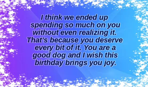 Birthday Wishes With Dog
