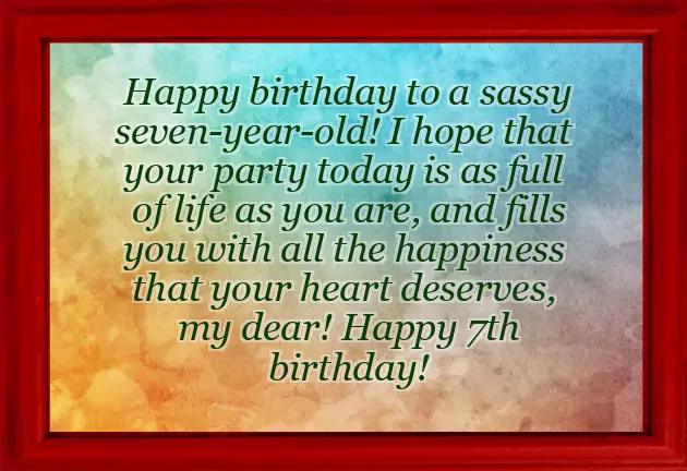 7 Year Old Birthday Wishes For Daughter 7 Year Old Birthday Wishes For Daughter