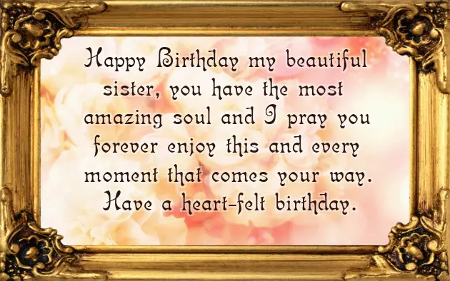 Happy Birthday Wishes To My Lovely Elder Sister