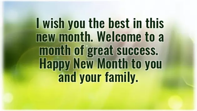 Best New Month Messages Best New Month Messages