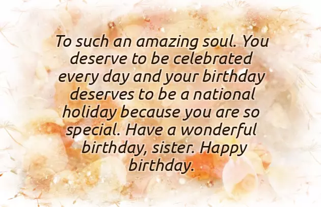 Paragraph For Sister Birthday