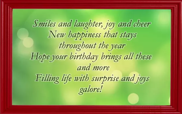 Short Birthday Poems For Friends