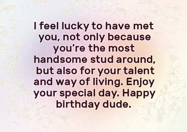 Birthday Wishes To My Guy