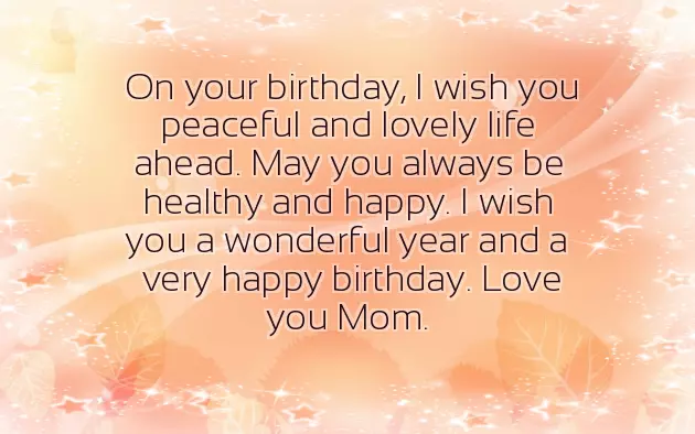 Wish Birthday Mama
