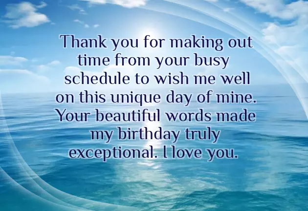 Appreciation Note For Birthday Wishes