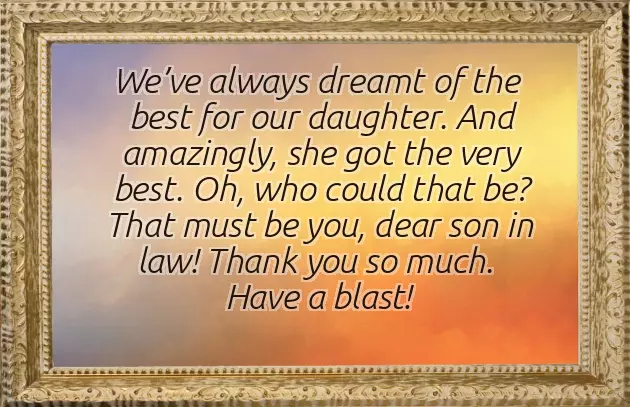 Message For Son In Law