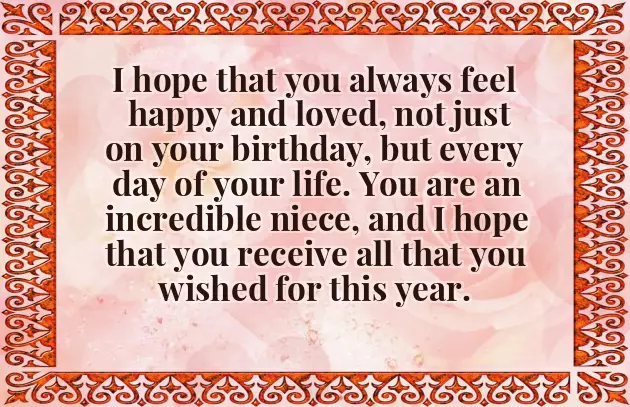 Happy Birthday Niece
