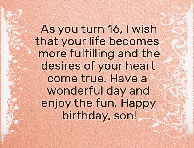 Happy 16Th Birthday Son From Mom Quotes Happy 16Th Birthday Son From Mom Quotes