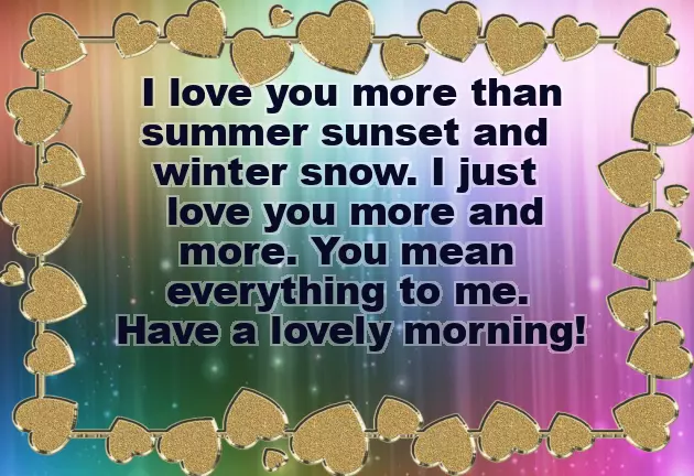 Morning Greetings To Your Love