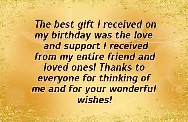 Thank You For Birthday Wishes Msg