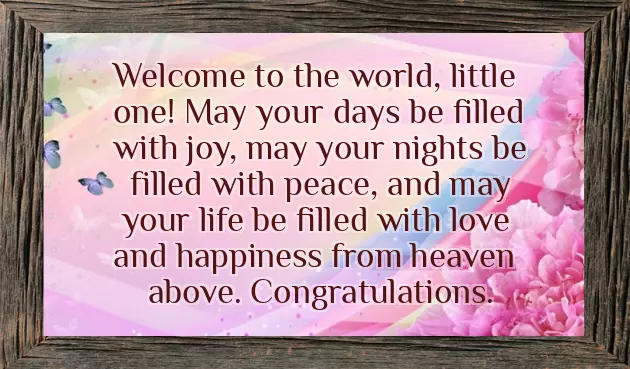 Congratulations For Coming Baby