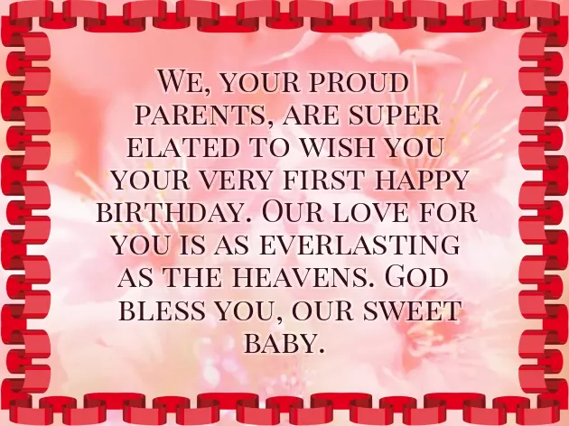 Happy Birthday Wishes For One Year Baby Girl Happy Birthday Wishes For One Year Baby Girl