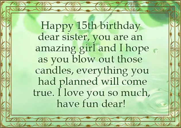 15 Year Old Boy Birthday Wishes 15 Year Old Boy Birthday Wishes