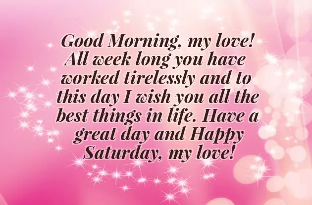 Saturday Morning Message