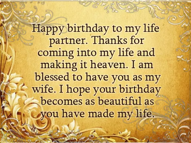 Birthday To Wife Quotes Birthday To Wife Quotes