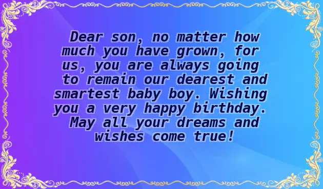 Birthday Greetings For Youngest Son Birthday Greetings For Youngest Son