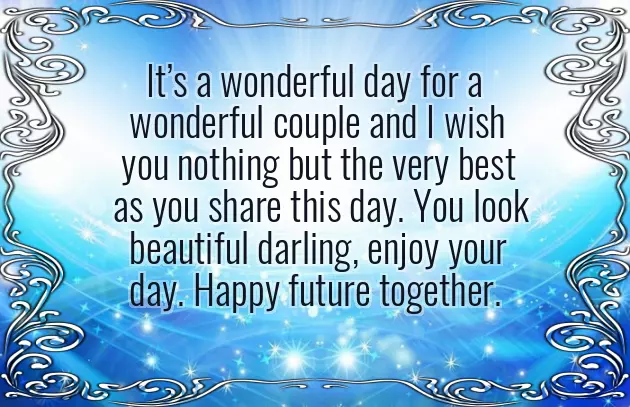 Best Wishes To The Bride