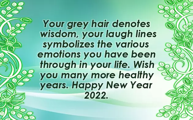 New Year Wishes For Seniors