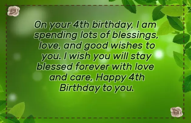 Birthday Wish For 4 Years Old Girl Birthday Wish For 4 Years Old Girl