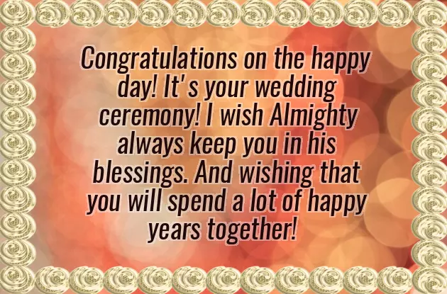 Congratulations To Both Of You