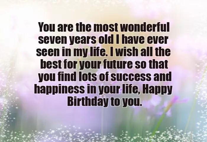 Birthday Greetings For 7 Years Old Birthday Greetings For 7 Years Old