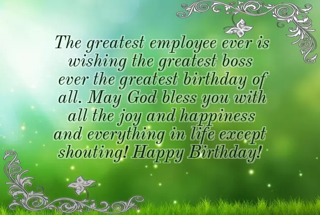 Happy Birthday Wishes For A Boss