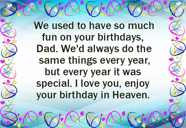 Birthday Wishes For Death Father