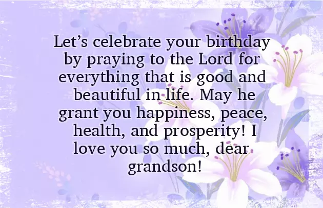 Happy Birthday Grandson Religious Happy Birthday Grandson Religious