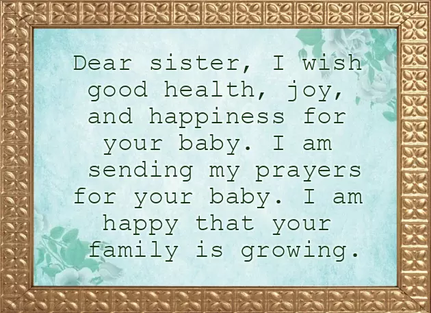 Sister New Baby Wishes Sister New Baby Wishes