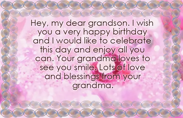 Happy Birthday Wishes For Grandson