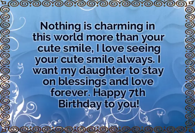 Happy 7Th Birthday Wishes For Niece