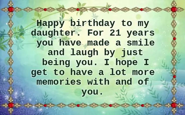 Happy 21St Birthday Daughter Happy 21St Birthday Daughter