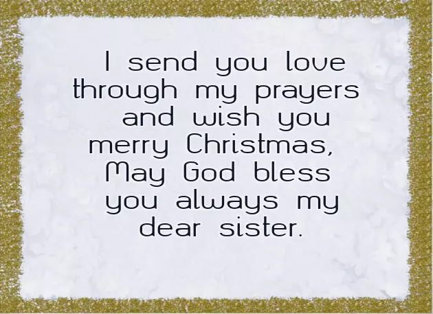 Christmas Message To A Sister Christmas Message To A Sister