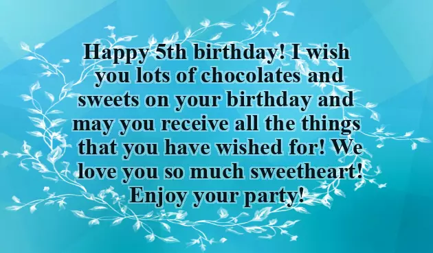 Happy Birthday To My 5 Year Old Daughter