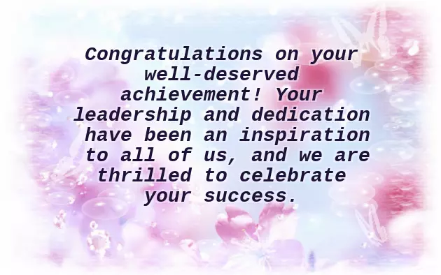 Congratulations Message To Boss Congratulations Message To Boss