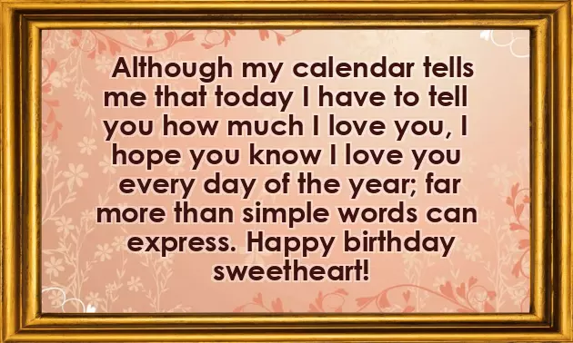 Bday Message For Girlfriend