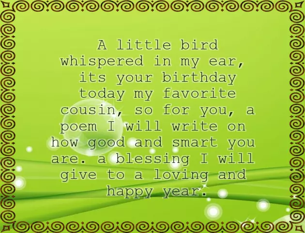 Heart Touching Birthday Wishes For Cousin Sister