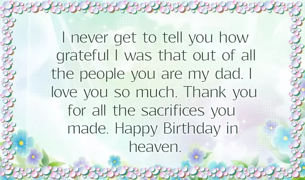 Birthday In Heaven Papa Birthday In Heaven Papa