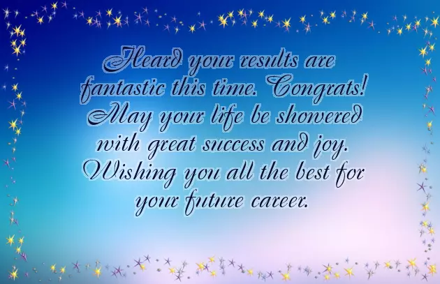 Congratulations For Good Results Congratulations For Good Results